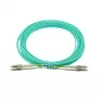 Cabo de rede BlueOptics UOC-30-BO LC macho/macho InfiniBand 30 m ciano