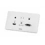 Transmissor ATEN HDMI e VGA HDBaseT com placa de parede UE / PoH (4K@100m) (HDBaseT Class A)
