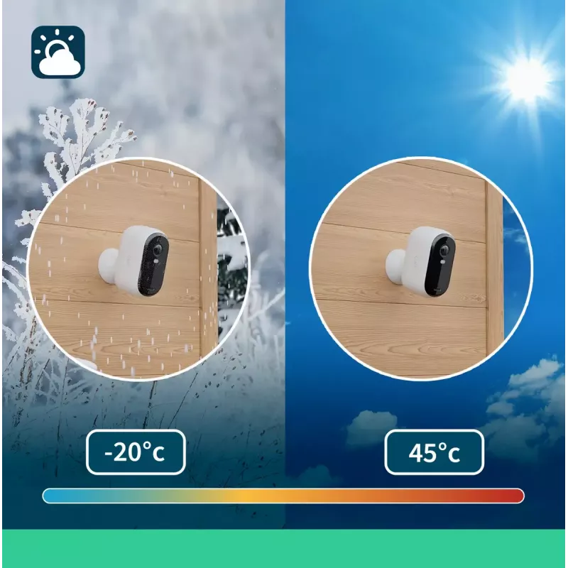 Câmara de vigilância IP Arlo Essential 2K 2560 x 1440 sem fios interior e exterior