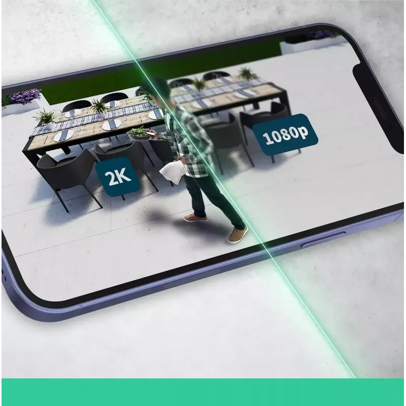 Câmara de vigilância IP Arlo Essential 2K 2560 x 1440 sem fios interior e exterior