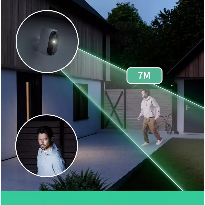 Câmara de vigilância IP Arlo Essential 2K 2560 x 1440 sem fios interior e exterior