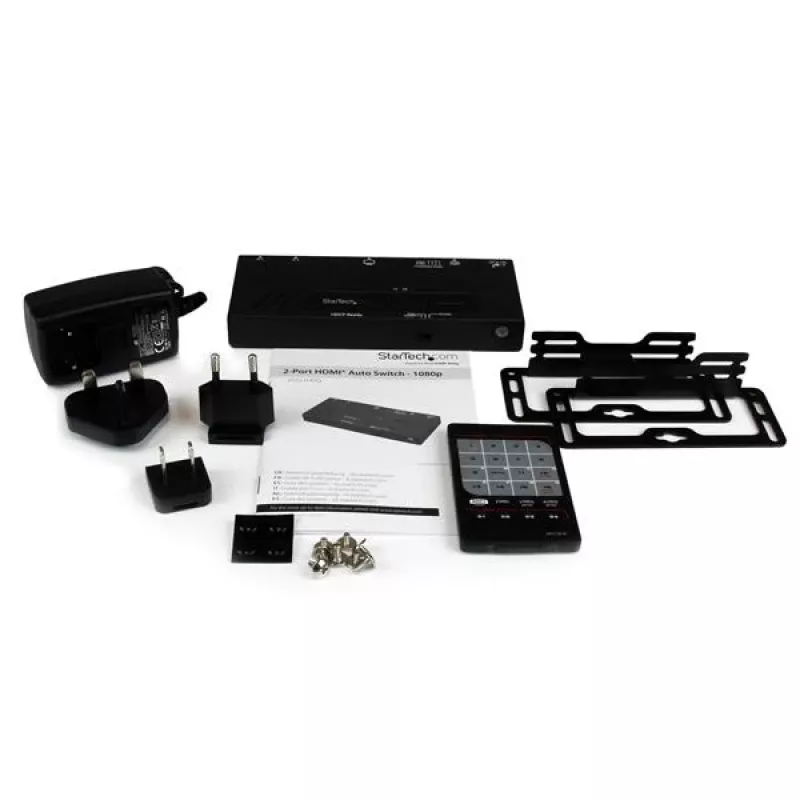 Comutador HDMI StarTech.com de 2 portas com comutação automática e prioritária - 1080p