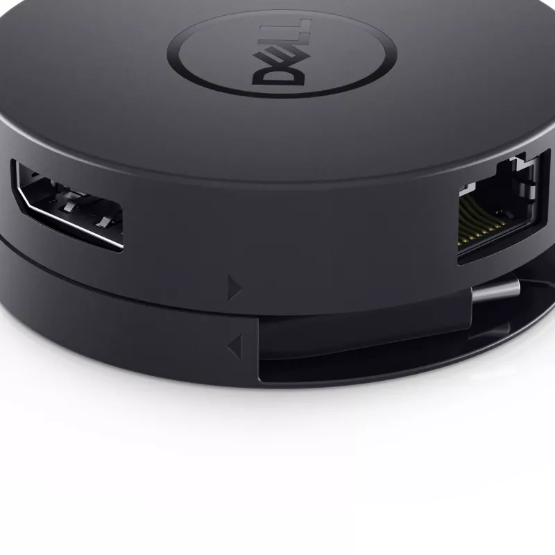 DELL DA300 com fios USB 3.2 Gen 2 (3.1 Gen 2) Type-C preto
