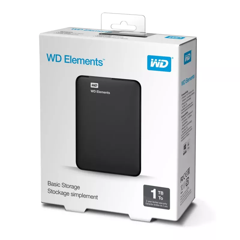 Disco rígido externo Western Digital 1 TB 3.2 Gen 1 WD Elements Portable