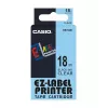 Fita de identificação Casio XR-18X1 preto sobre transparente