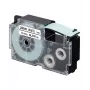 Fita para etiquetas Casio XR-24WE1 preto sobre branco