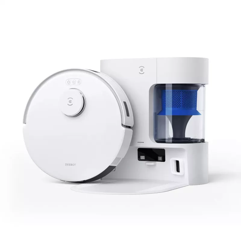 Aspirador robô Ecovacs Deebot N20e PLUS branco — 2 em 1 aspirar e lavar