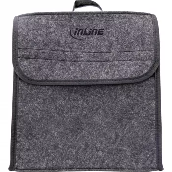 Bolsa de armazenamento InLine 16299I para cabo de carregamento EV até 7,5 m, cinzento