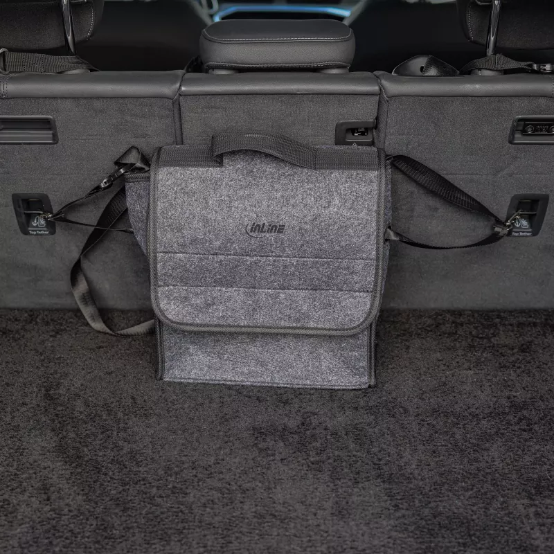Bolsa de armazenamento InLine 16299I para cabo de carregamento EV até 7,5 m, cinzento