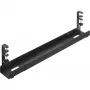 Calha de encaminhamento de cabos universal InLine de 3 níveis (80/100/120 cm) para montagem sob a mesa, preto