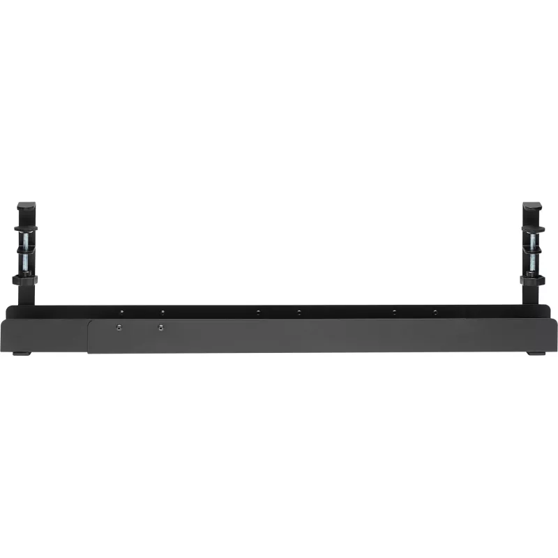Calha de encaminhamento de cabos universal InLine de 3 níveis (80/100/120 cm) para montagem sob a mesa, preto
