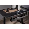 Calha de encaminhamento de cabos universal InLine de 3 níveis (80/100/120 cm) para montagem sob a mesa, preto