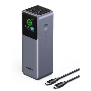 Powerbank Ugreen 25000mAh 200W carregamento rápido cinzento