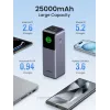 Powerbank Ugreen 25000mAh 200W carregamento rápido cinzento
