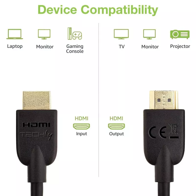 Cabo HDMI Techly ICOC HDMI2-4-050T 5 m HDMI Tipo A (Standard) Preto