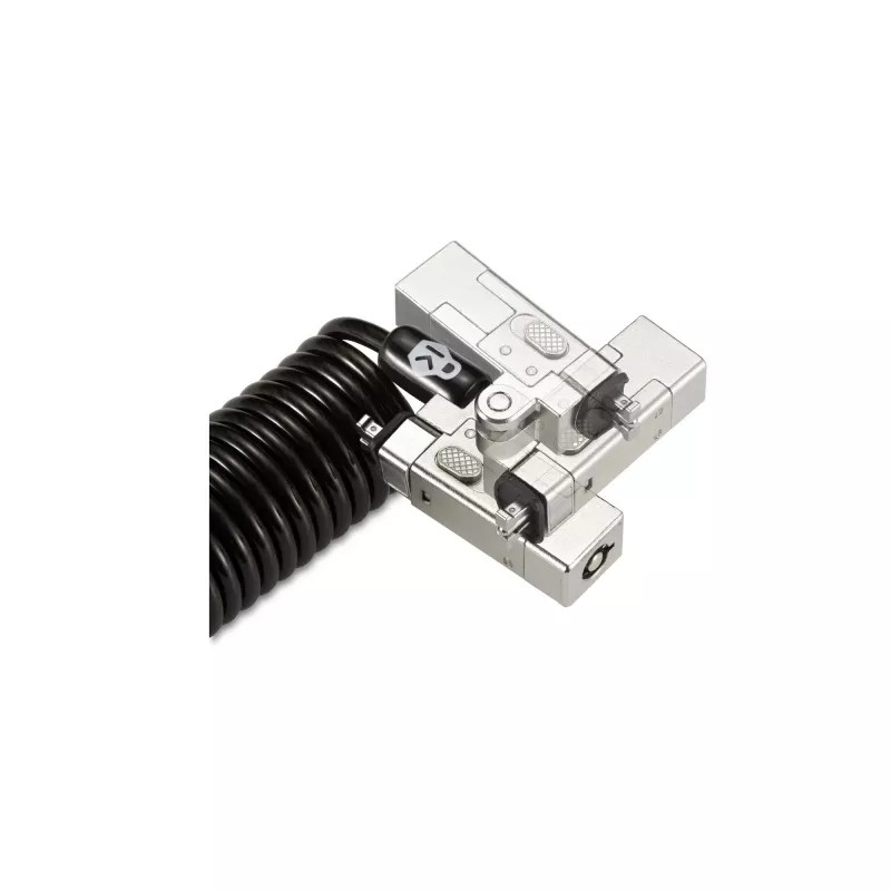 Kensington Slim NanoSaver 2.0 Fecho portátil com chave Prateado Preto 1,8m