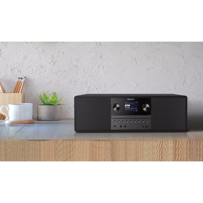 Sistema de música Philips TAM6805 com rádio pela Internet, DAB+, Bluetooth, CD, USB e Spotify Connect