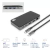 ACT Dock USB-C 4K MST para 2 monitores HDMI, Ethernet, USB-C, 3x USB-A, PD-Passthrough e cabo de ligação removível de 1 metro