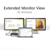 ACT Dock USB-C 4K MST para 2 monitores HDMI, Ethernet, USB-C, 3x USB-A, PD-Passthrough e cabo de ligação removível de 1 metro