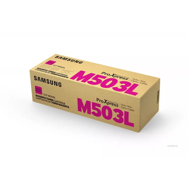 Cartucho de toner Samsung CLT‑M503L magenta, original, 1 unid., impressão a laser, 5000 páginas de rendimento