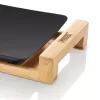 Placa de cozinha Princess 103026 Table Chef Pure Black Aluminium Bamboo preto 220W
