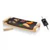 Placa de cozinha Princess 103026 Table Chef Pure Black Aluminium Bamboo preto 220W