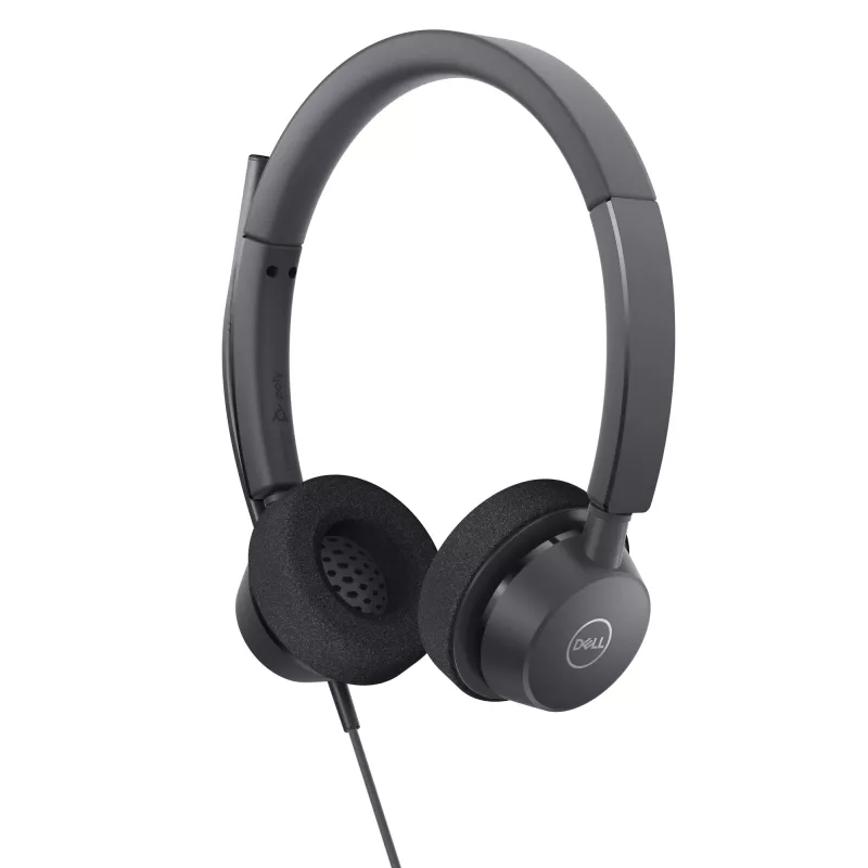 DELL Pro headset estéreo - WH3022, com fios, escritório/call center, 96 g, headset, preto