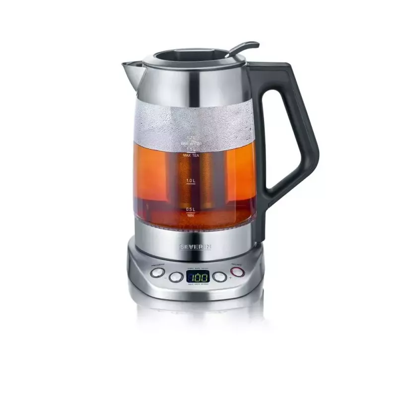 Chaleira Severin 1,7 L 3000 W preto aço inoxidável