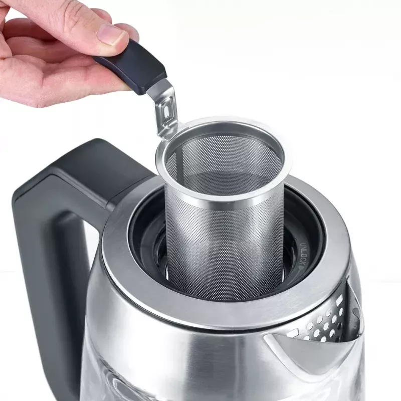 Chaleira Severin 1,7 L 3000 W preto aço inoxidável