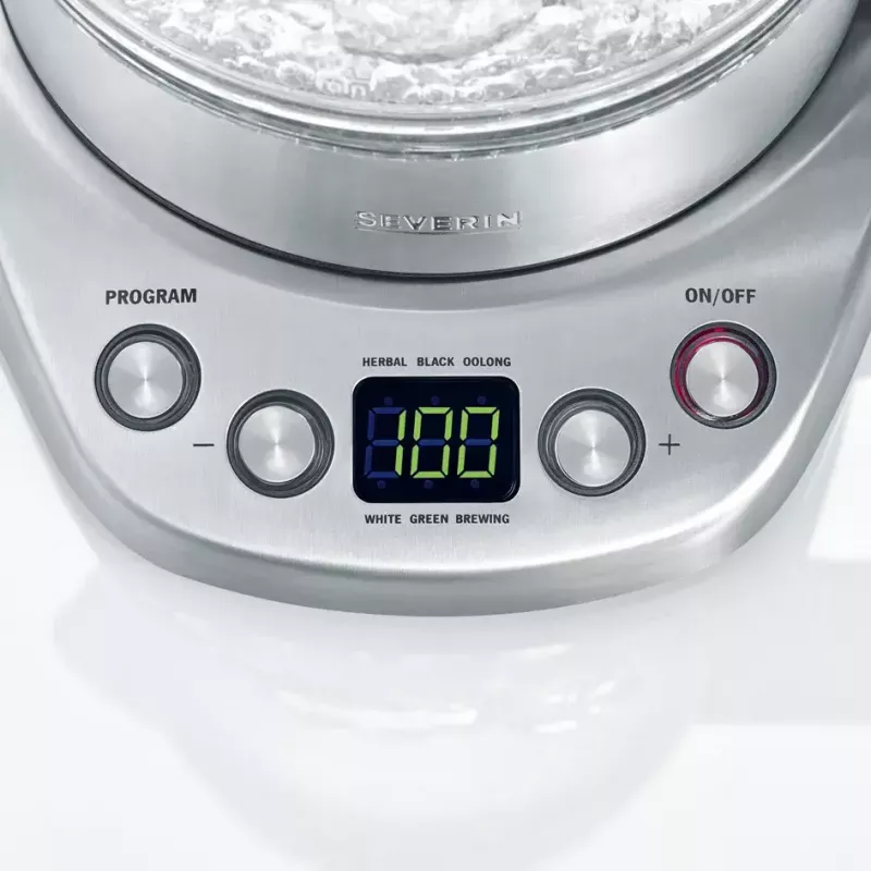 Chaleira Severin 1,7 L 3000 W preto aço inoxidável