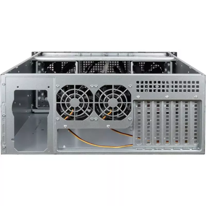 Caixa de servidor Inter-Tech 4U 40255 Rack Preto, Cinzento