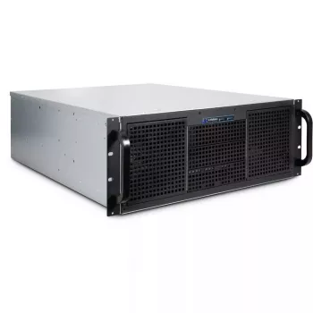 Caixa de servidor Inter-Tech 4U 40255 Rack Preto, Cinzento