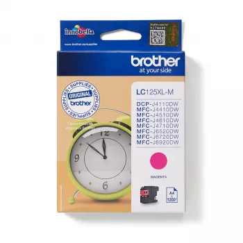 Brother LC125XLM Cartucho de tinta 1 unid. Original Extra (Super) High Yield Magenta