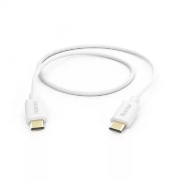 Cabo USB Hama 00201590 USB 2.0 1 m USB C branco