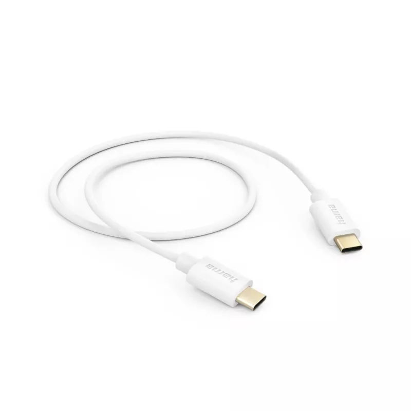 Cabo USB Hama 00201590 USB 2.0 1 m USB C branco
