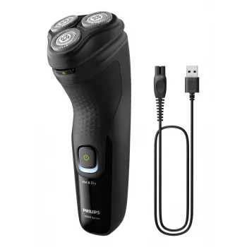 Máquina de barbear Philips X3021/00 para homem máquina de barbear rotativa aparador preto