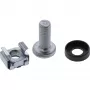 Conjunto de porcas gaiola InLine M6 50 porcas gaiola + 50 anilhas + 50 parafusos