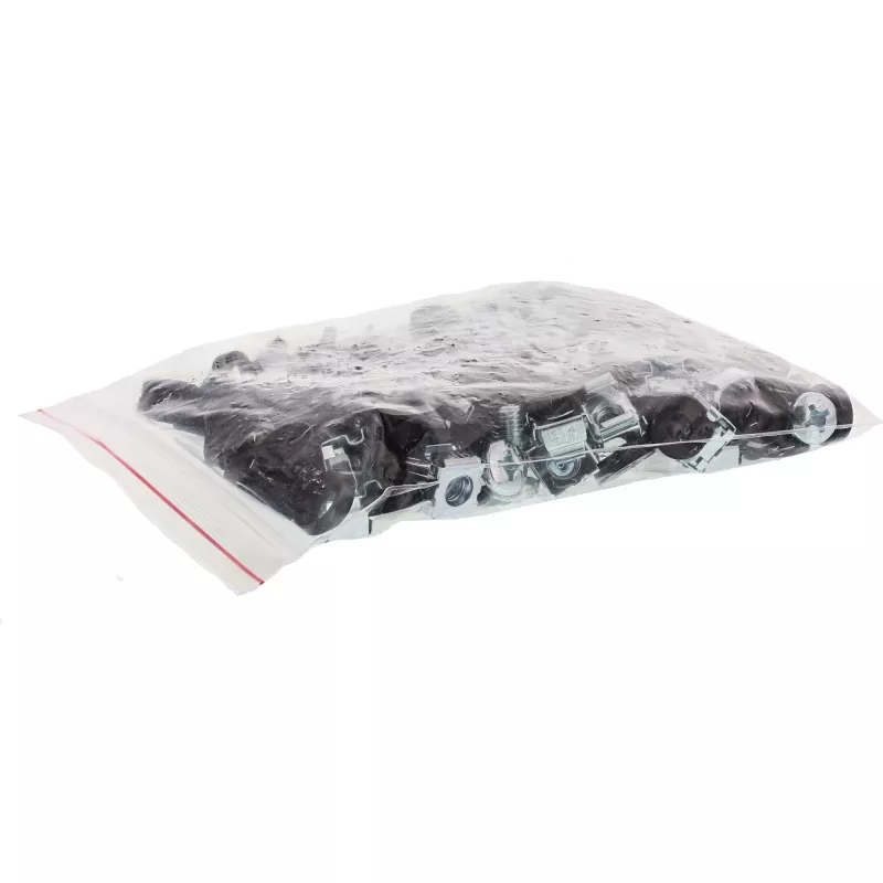 Conjunto de porcas gaiola InLine M6 50 porcas gaiola + 50 anilhas + 50 parafusos