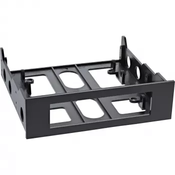 Moldura InLine 03700B moldura de encaixe para disquetes com parafusos, preto