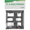 Moldura InLine 03700B moldura de encaixe para disquetes com parafusos, preto