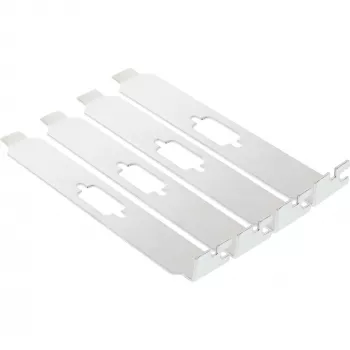 InLine chapa de slot com abertura para conector fêmea ou macho Sub-D de 9 pinos, 4 unid.