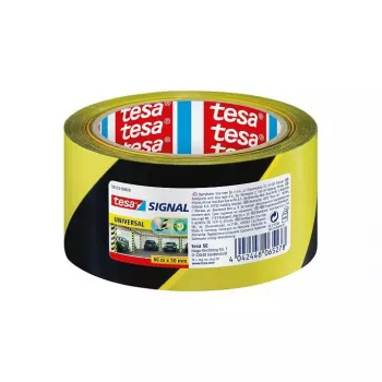 Fita de sinalização TESA 58133 preto amarelo 66 m