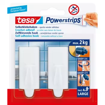Croché universal Tesa Powerstrips Hooks Large TREND