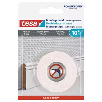 Fita de montagem TESA 77742-00000 1,5 m branco 19 mm