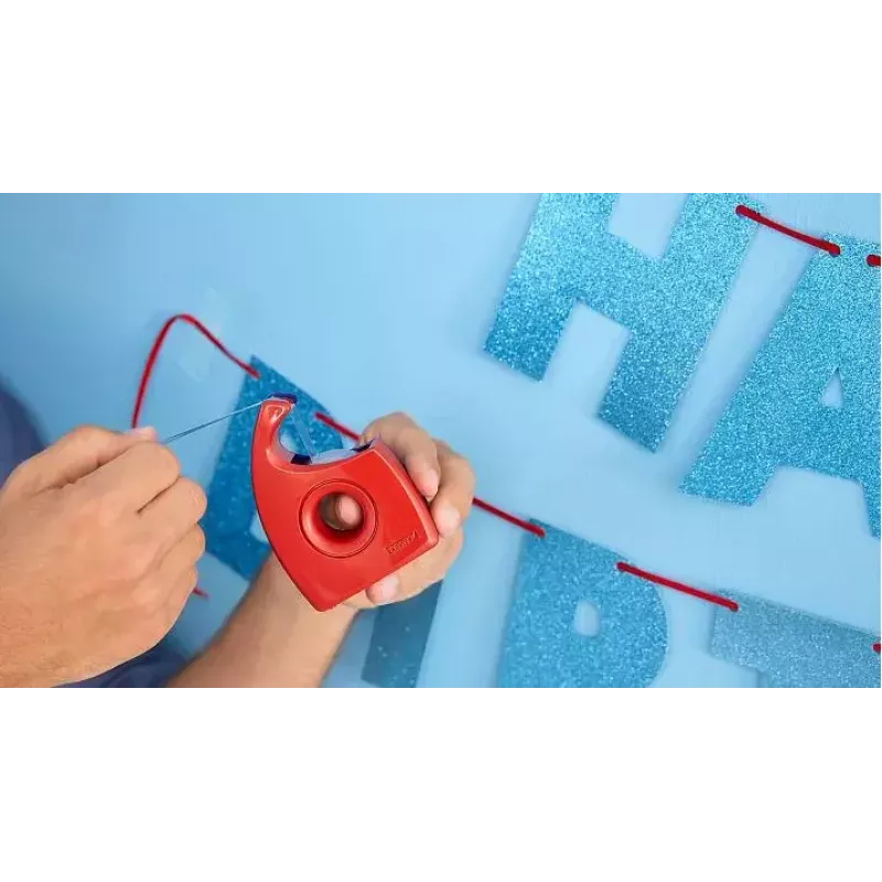 tesa Easy Cut Dispensador manual, vermelho/azul, para rolos até 19 mm x 10 m, vazio