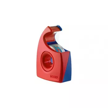 tesa Easy Cut Dispensador manual, vermelho/azul, para rolos até 19 mm x 33 m, vazio