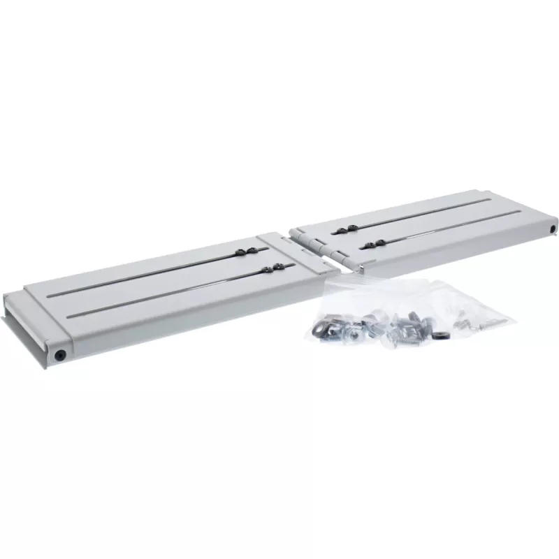 InLine 19 inch rack dobrável, 2HE, 24-40 cm de profundidade, cinzento