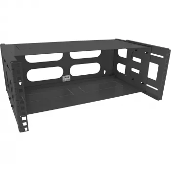 Rack dobrável InLine 19 polegadas para montagem na parede 4U profundidade 24-40cm preto