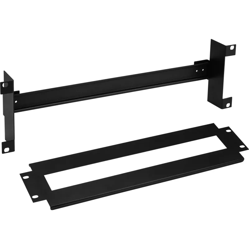 Barra de fixação InLine 19 polegadas 3U, com calha DIN, preto