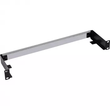 Painel para calha DIN InLine 19106C 1U horizontal vertical aço preto cinzento